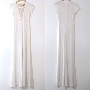 ABS Allen Schwartz White Maxi Dress